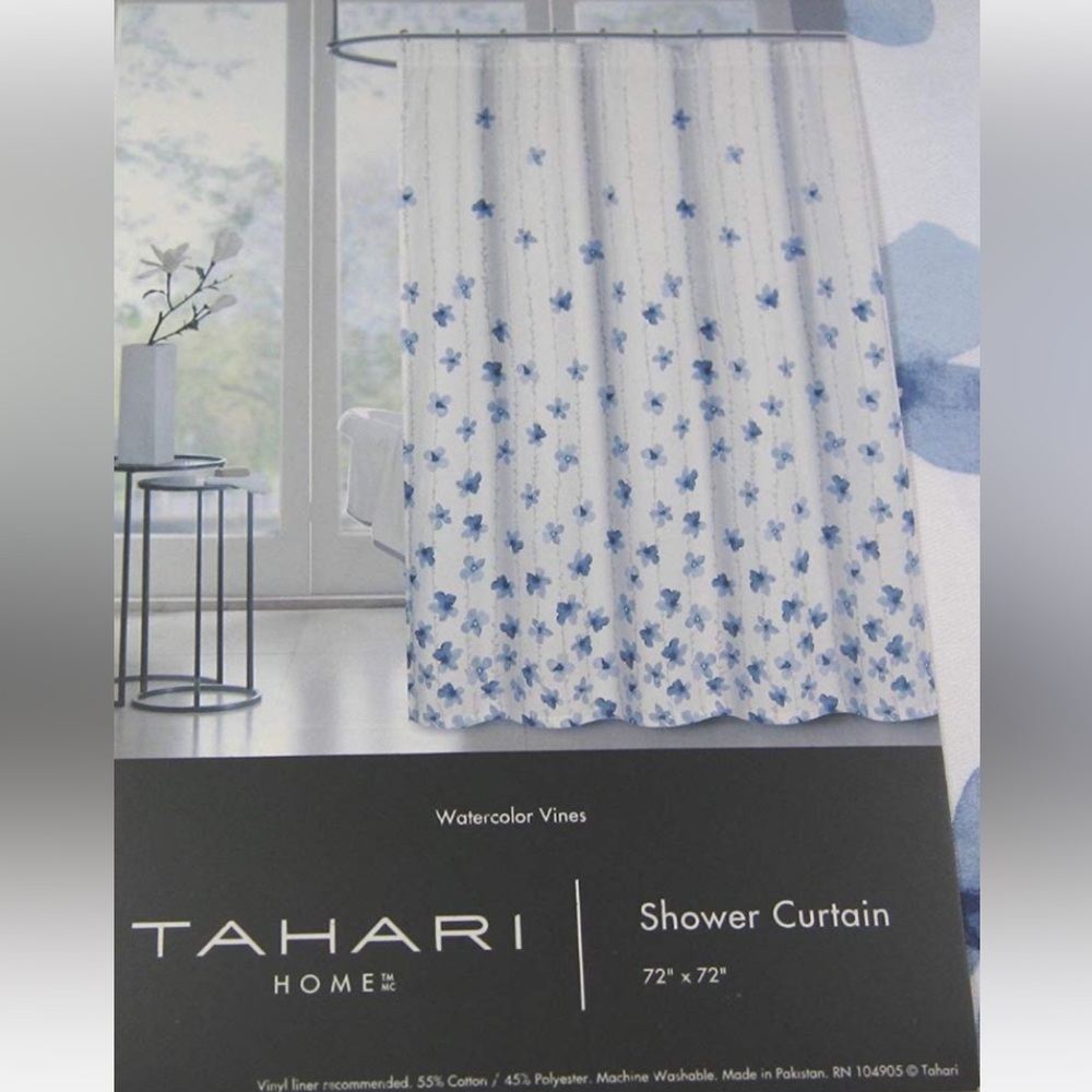 Floral Patterned Shower Curtain